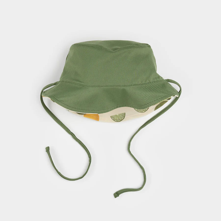 Reversible Citrus Baby Swim Hat