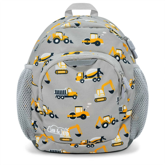 Little Xplorers Mini Backpack- Grey Construction