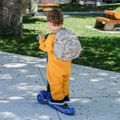 Little Xplorers Mini Backpack- Grey Construction