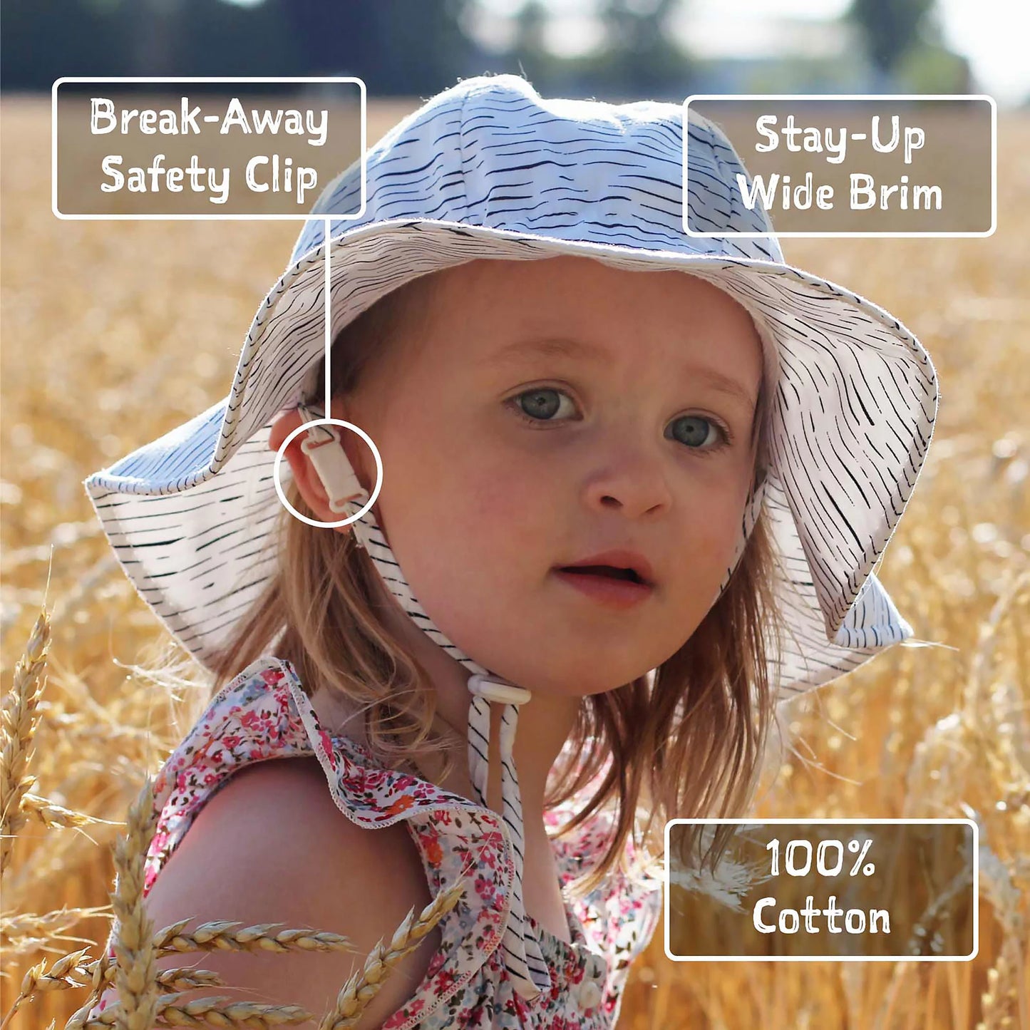 Cotton Floppy Hat- Pink Prairie
