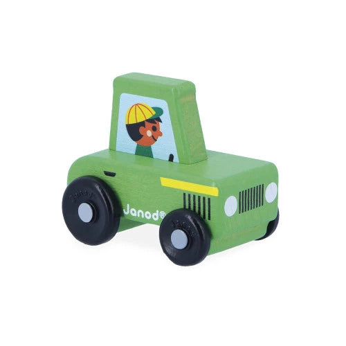 Cross Roads: Countryside Wooden Green Tractor
