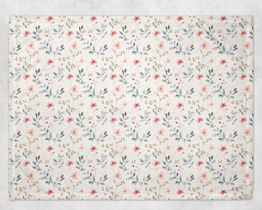 Minky Soft Blanket- Sweet Floral