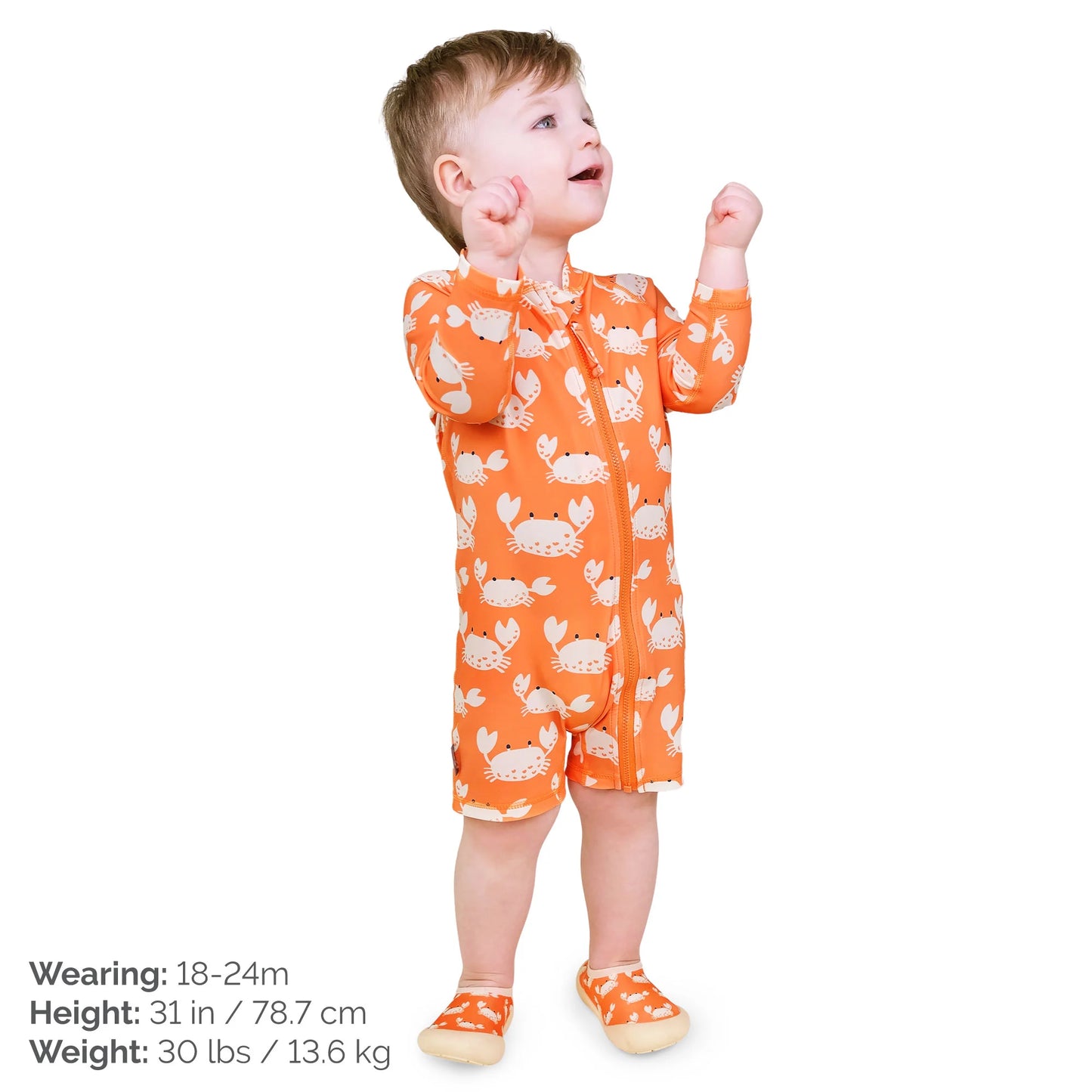 Crabby Crab 1pc. UV Sun Suit