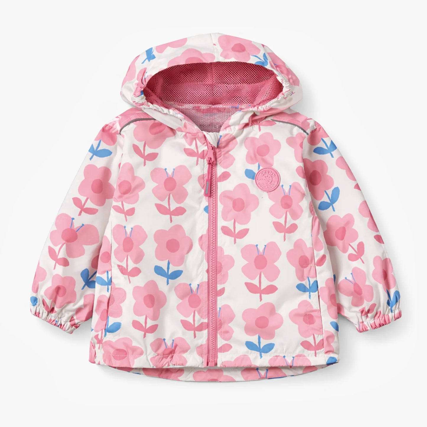 Cream Floral Baby Windbreaker