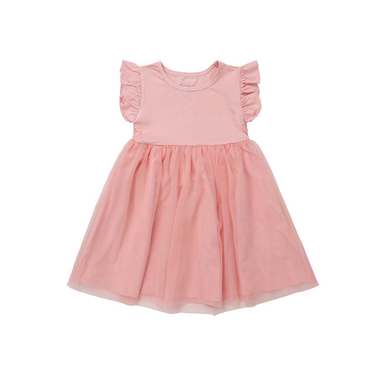 Bamboo Tulle Princess Dress- Crystal Rose