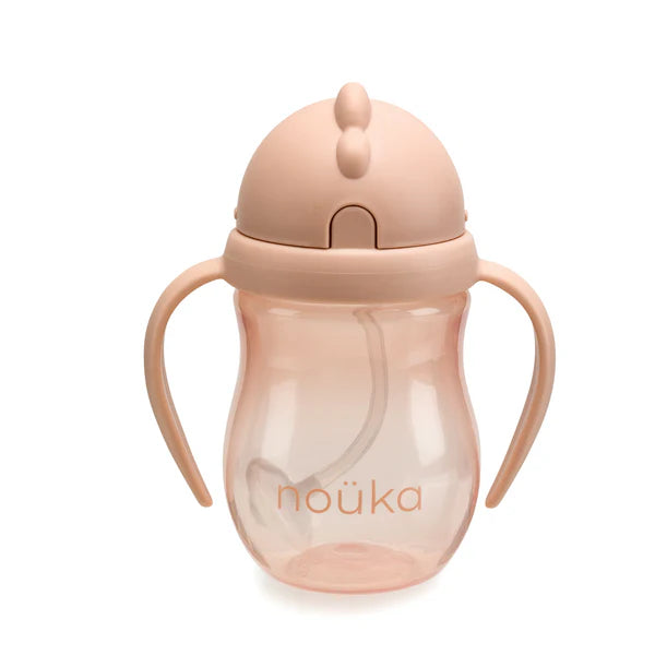 Non-Spill Weighted Straw Cup- Soft Blush
