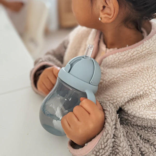 Non-Spill Weighted Straw Cup- Soft Blush