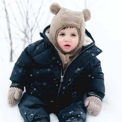 Toddler Teddy Balaclava- Mocha