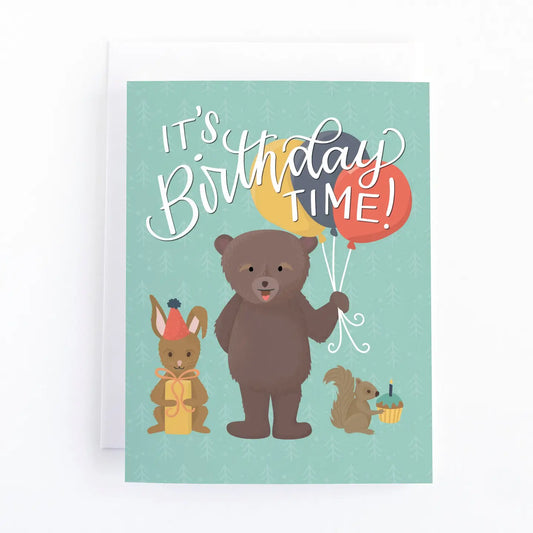 Woodland Party Birthday Card