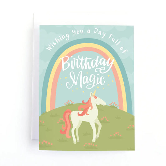 Unicorn Magic Birthday Card