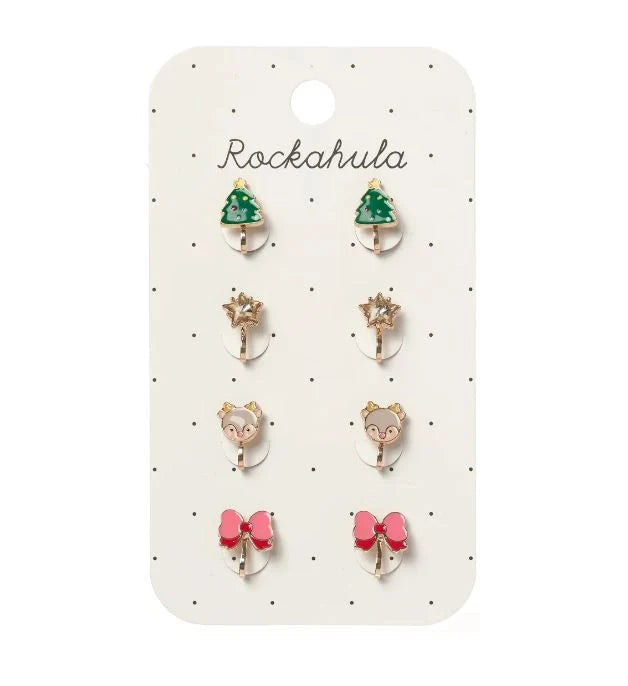 Jolly Christmas Clip On Earrings