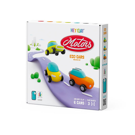 Air-Dry Clay Modelling Set- Eco Cars