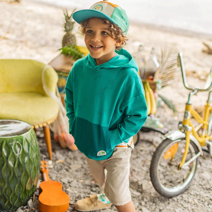Teal Palm Tree Hoodie