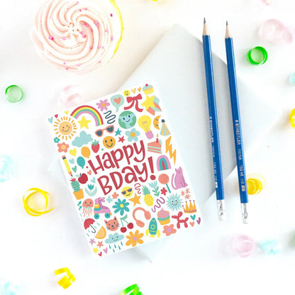 Eye Spy Pink Birthday Card