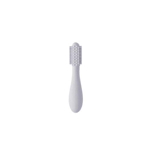 Baby-Led™ Silicone Toothbrush- Pewter