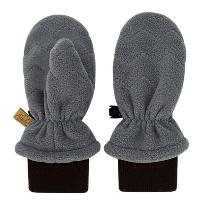 Fleece Cuff Mitts- Dark Grey