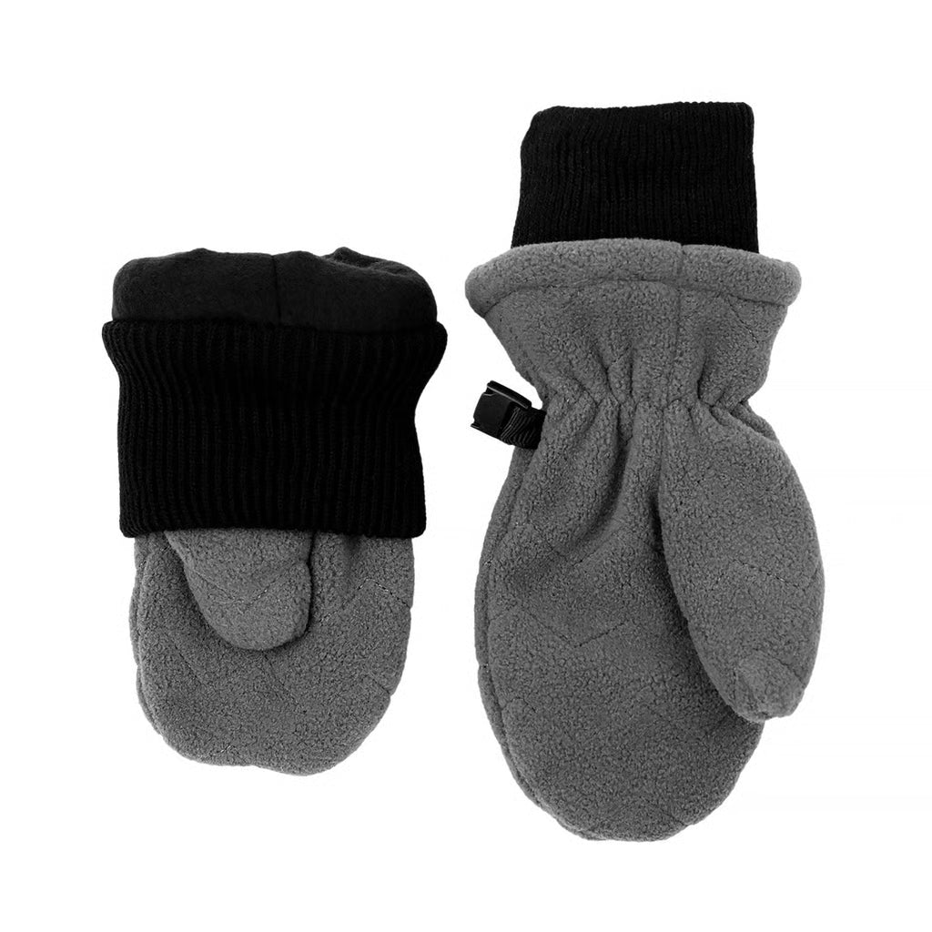 Fleece Cuff Mitts- Dark Grey