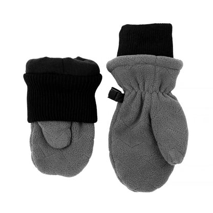 Fleece Cuff Mitts- Dark Grey