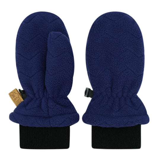 Fleece Cuff Mitts- Navy