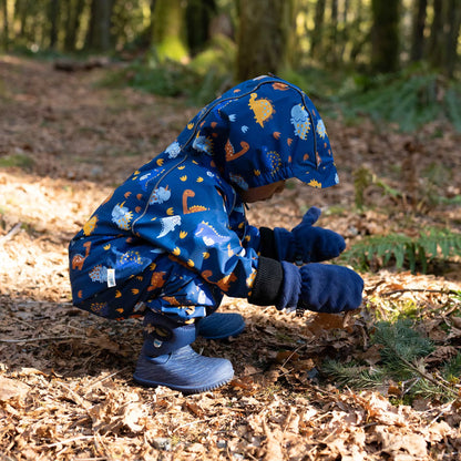 Fleece Cuff Mitts- Navy