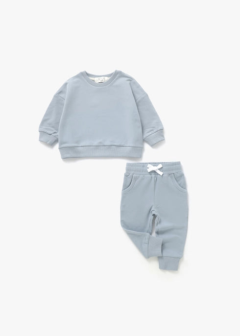Organic Fog Sweatshirt & Jogger Set