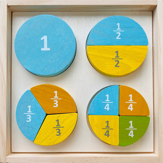 Wooden Fraction Puzzle