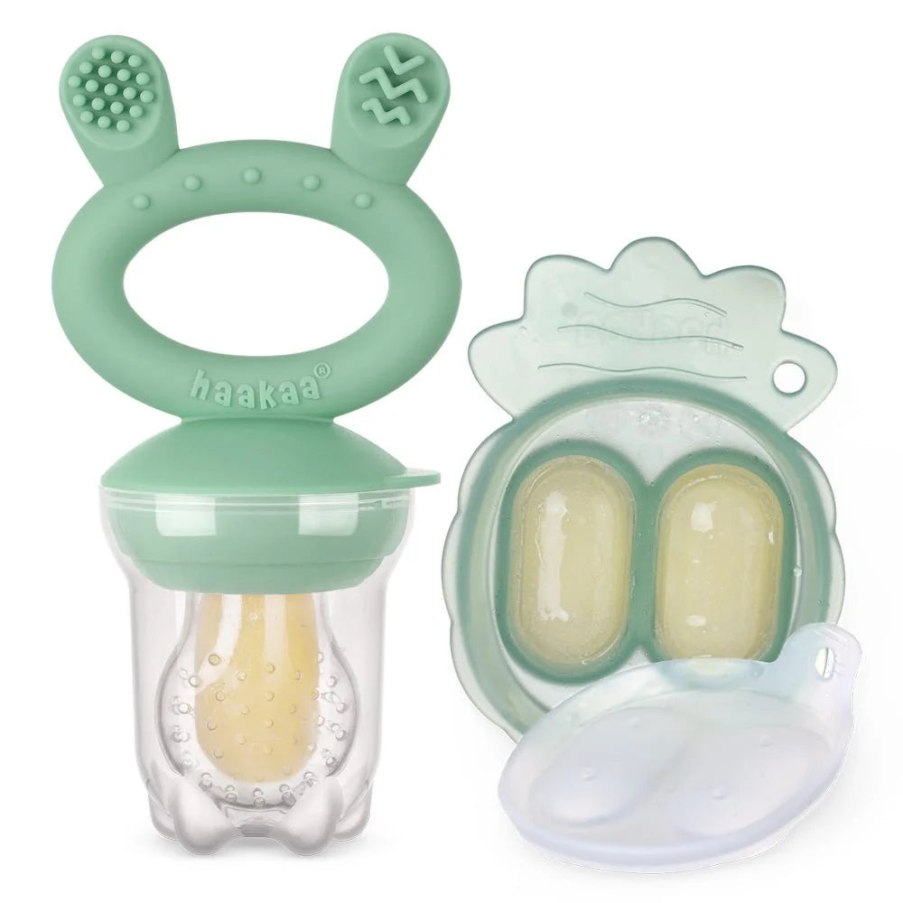 Freeze-N-Feed Silicone Feeder & Tray- Pea Green