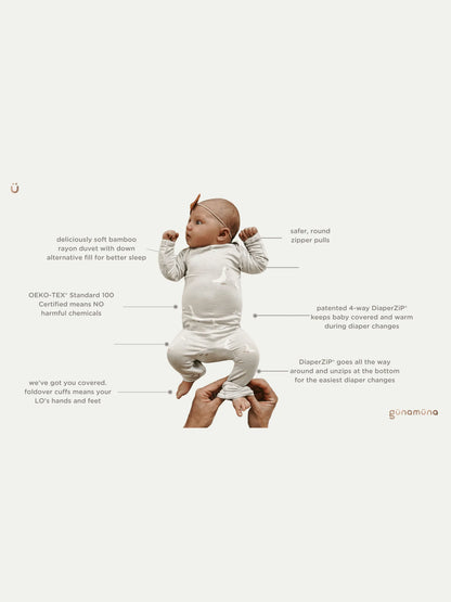 Bamboo Convertible Romper- Goose