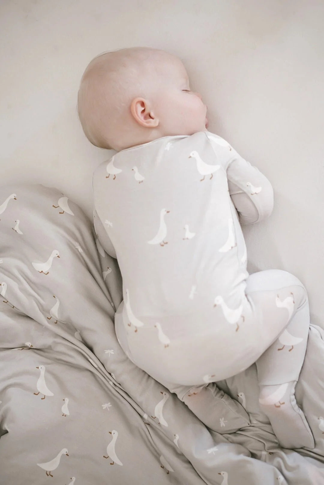 Bamboo Convertible Romper- Goose