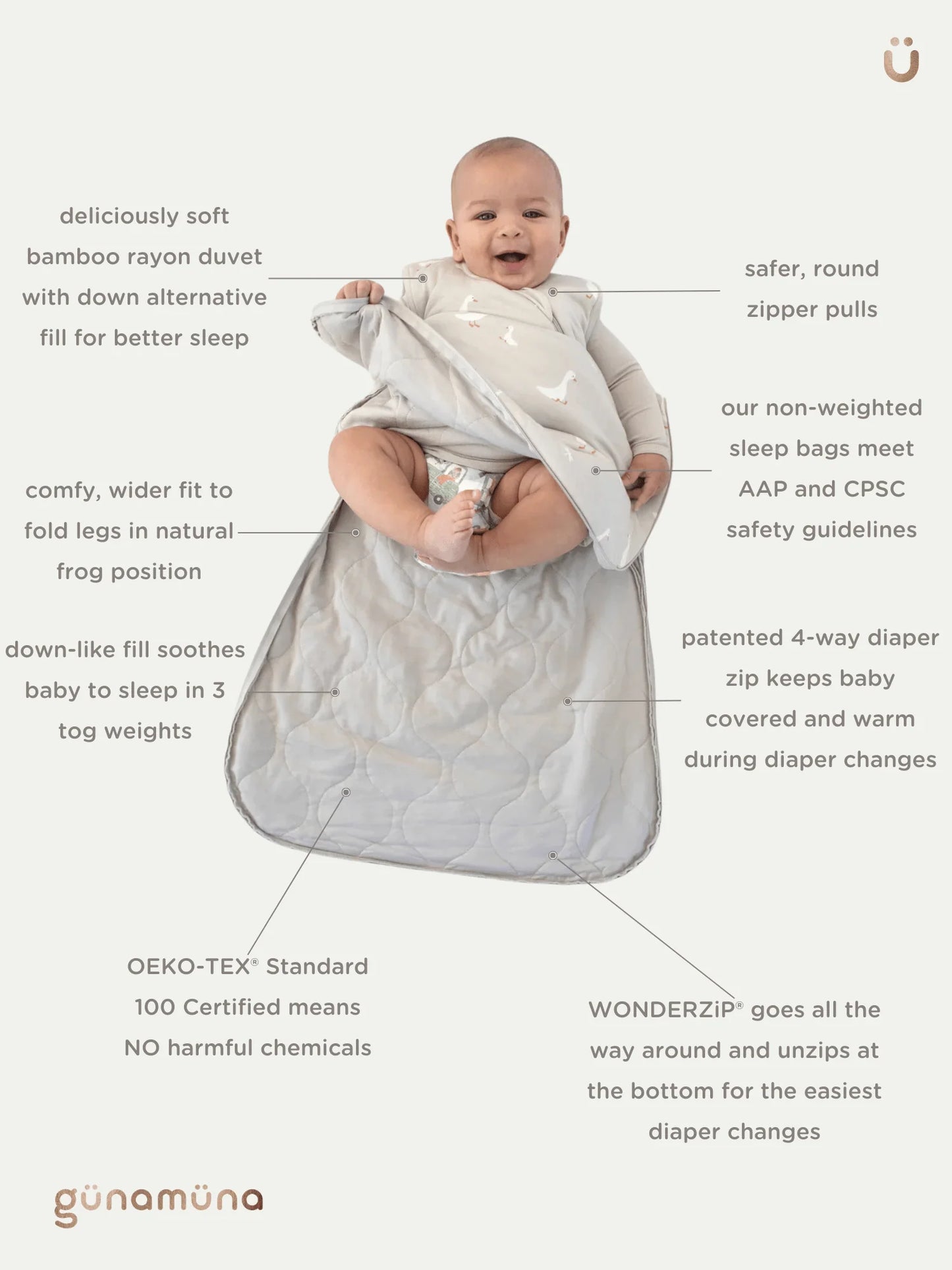 2.5TOG Bamboo Sleep Sack- Do Re Mi