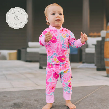 Hibis-Kissed Hi-Vis Sunsuit