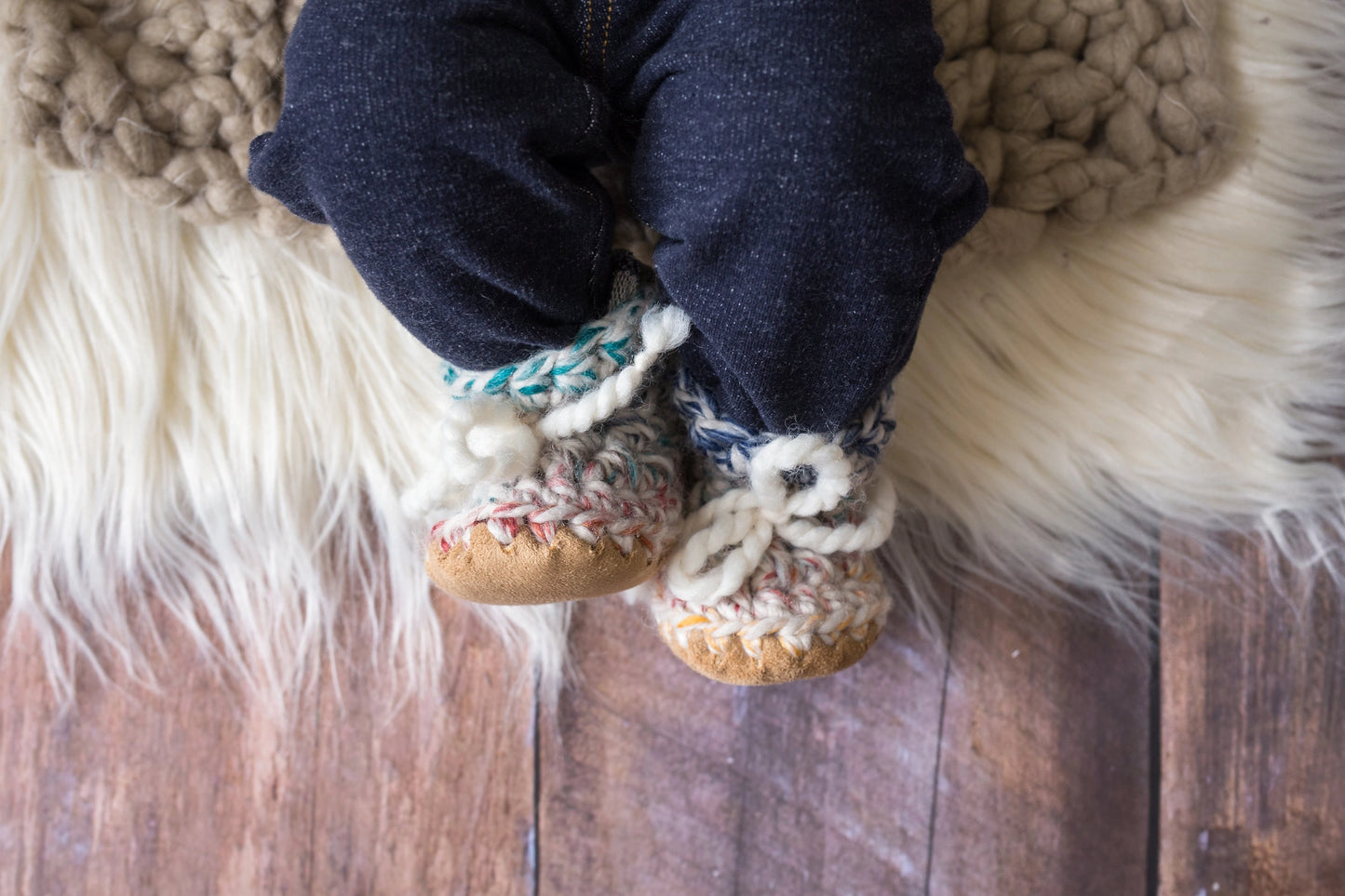 Handmade Wool Booties- Hudson