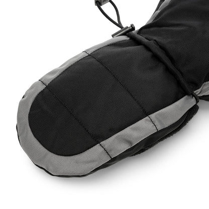 Kids Snow Mitts- Black/Grey