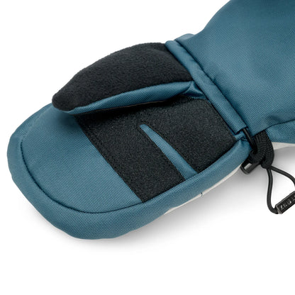 Kids Snow Mitts- Denim/Ivory