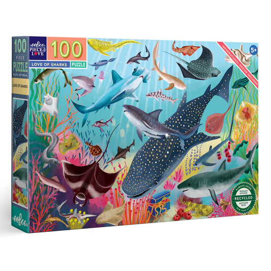100pc. Love of Sharks Jigsaw Puzzle