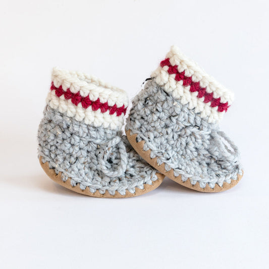 Handmade Wool Booties- Lumberjack