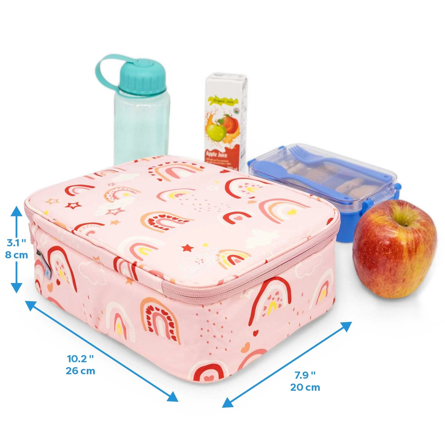 Kids Lunch Bag- Pink Rainbow