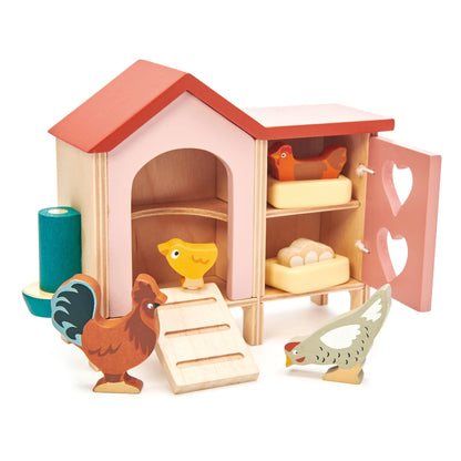 Wooden Chicken Coop Set
