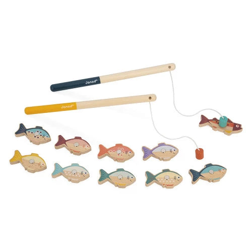 Magnetic Wooden Fishing Game