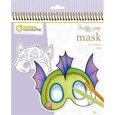 Colour-Your-Own Paper Masks- Fantastic Animals
