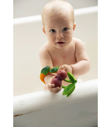 Natural Rubber Cherry Teether