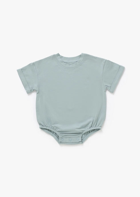 Organic Mist Short Sleeve Bubble Romper