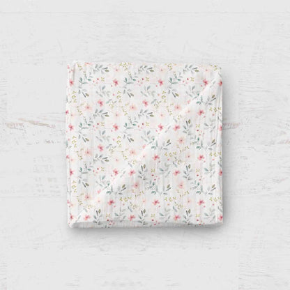 Bamboo Muslin Swaddle Blanket- Sweet Floral
