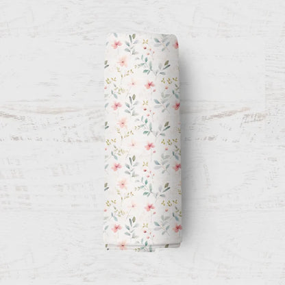 Bamboo Muslin Swaddle Blanket- Sweet Floral