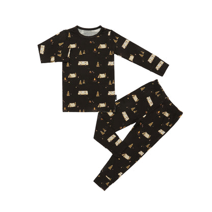 Bamboo Long Sleeve Pajama Set- Night Camp