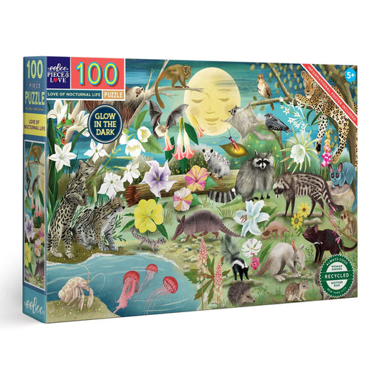 100pc. Nocturnal Life Glow-In-The-Dark Puzzle