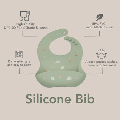 Silicone Bib- Barn Yard