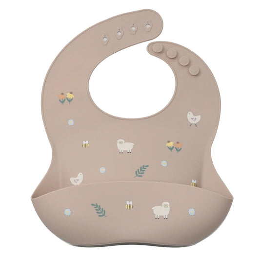 Silicone Bib- Barn Yard