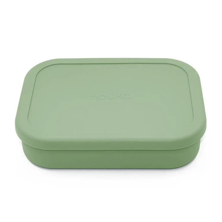 Divided Silicone Large Lunch Box- Leaf