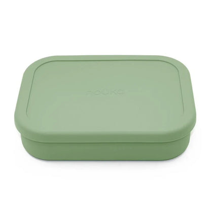 Divided Silicone Large Lunch Box- Leaf